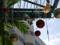 Weihnachtsschmuck auf den Straßen
